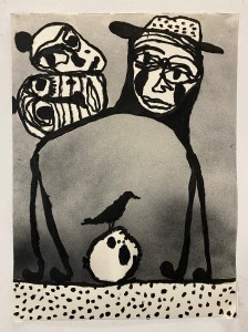 Pigment stick Drawing on Fabriano paper 77x56.5m