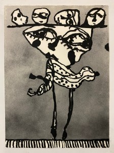 Pigment stick Drawing on Fabriano paper 77x56.5m